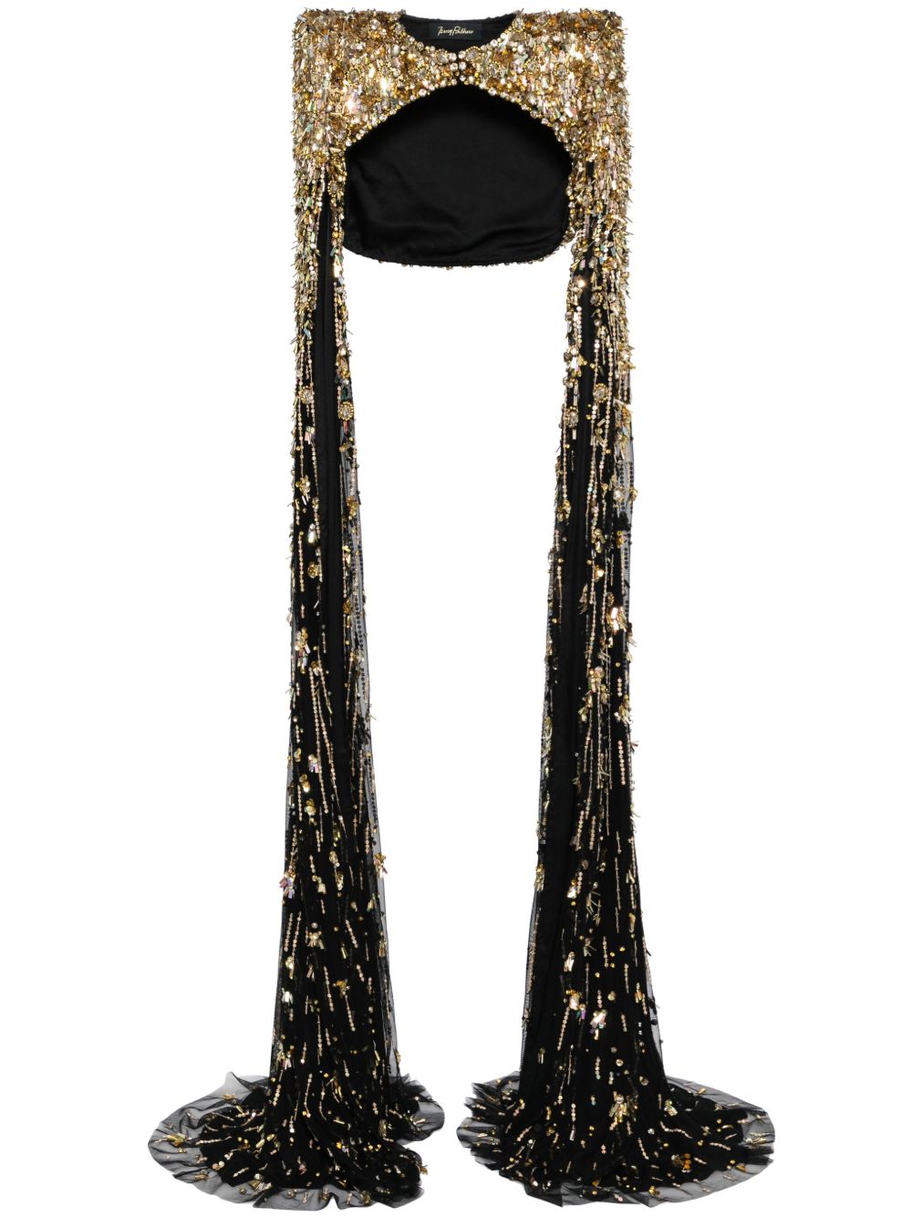Jenny Packham Sharona 亮片斗篷 - 金色