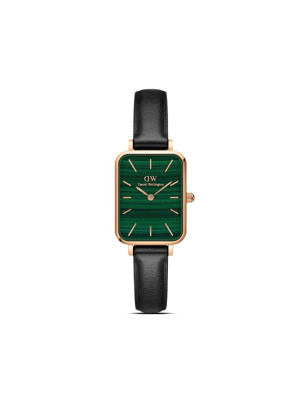 Daniel Wellington Quadro Pressed Sheffield 20x26毫米腕表 - 绿色