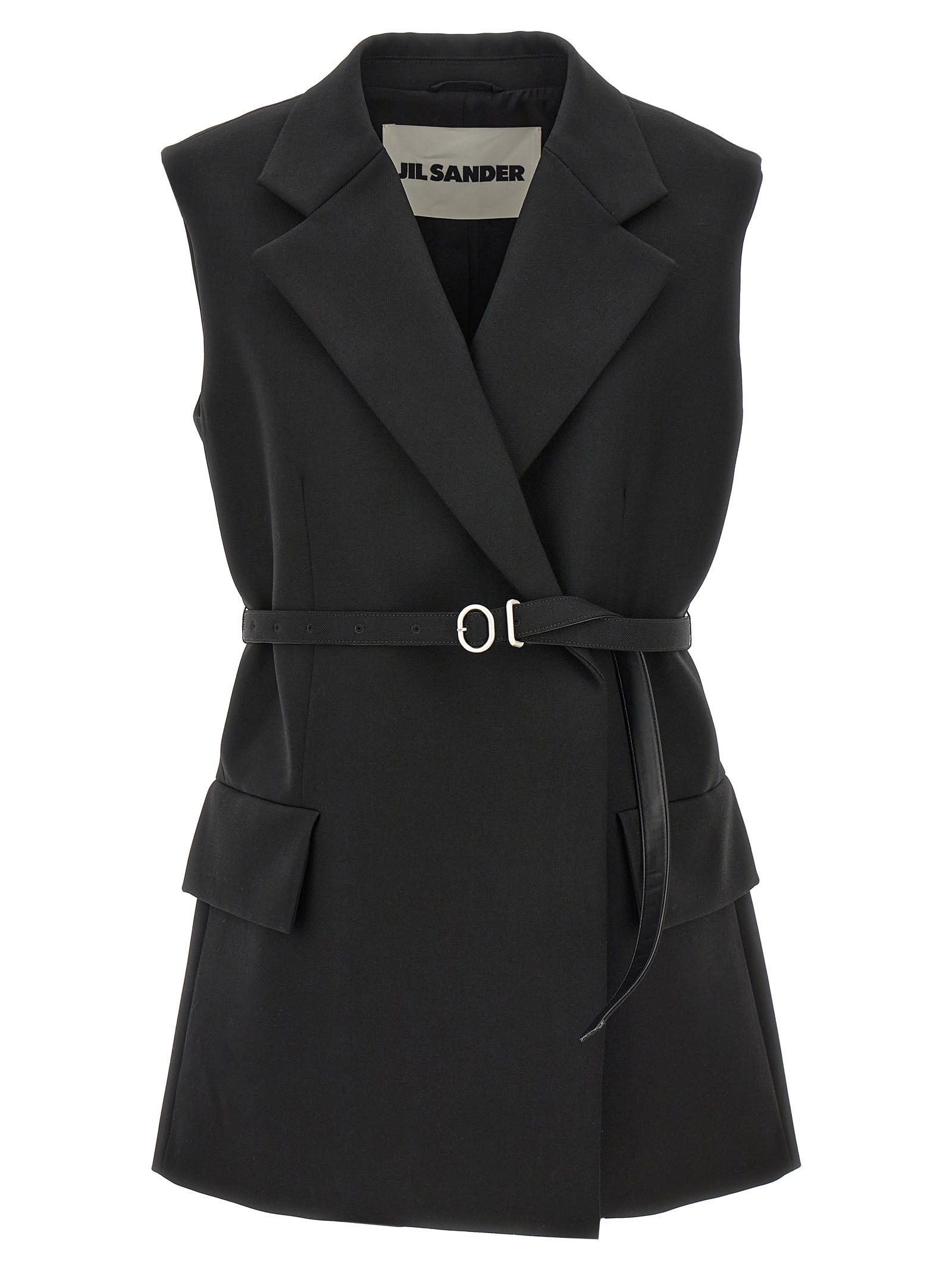 Jil Sander 腰带羊毛马甲