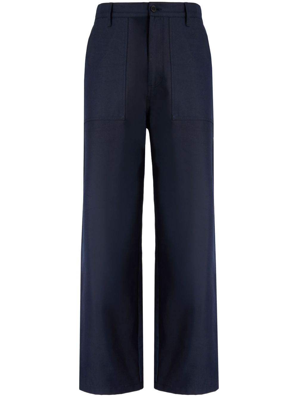 Missoni zigzag-woven cargo pants - 蓝色
