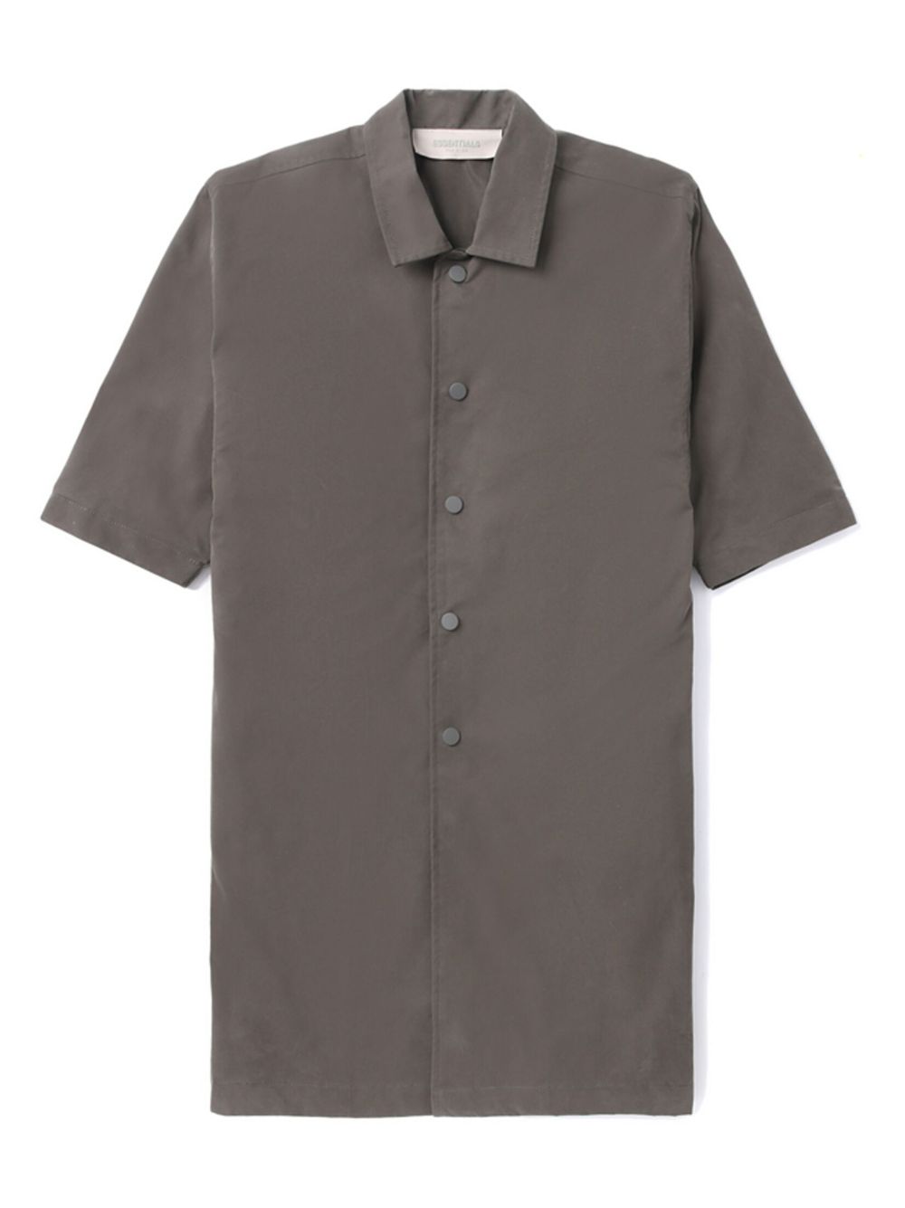 FEAR OF GOD ESSENTIALS 同色系logo细节衬衫 - 灰色