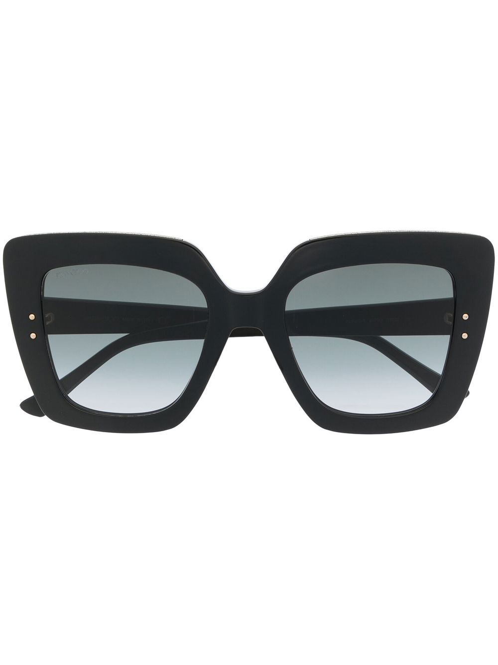 Jimmy Choo Eyewear Auri 方框渐色太阳眼镜 - 黑色