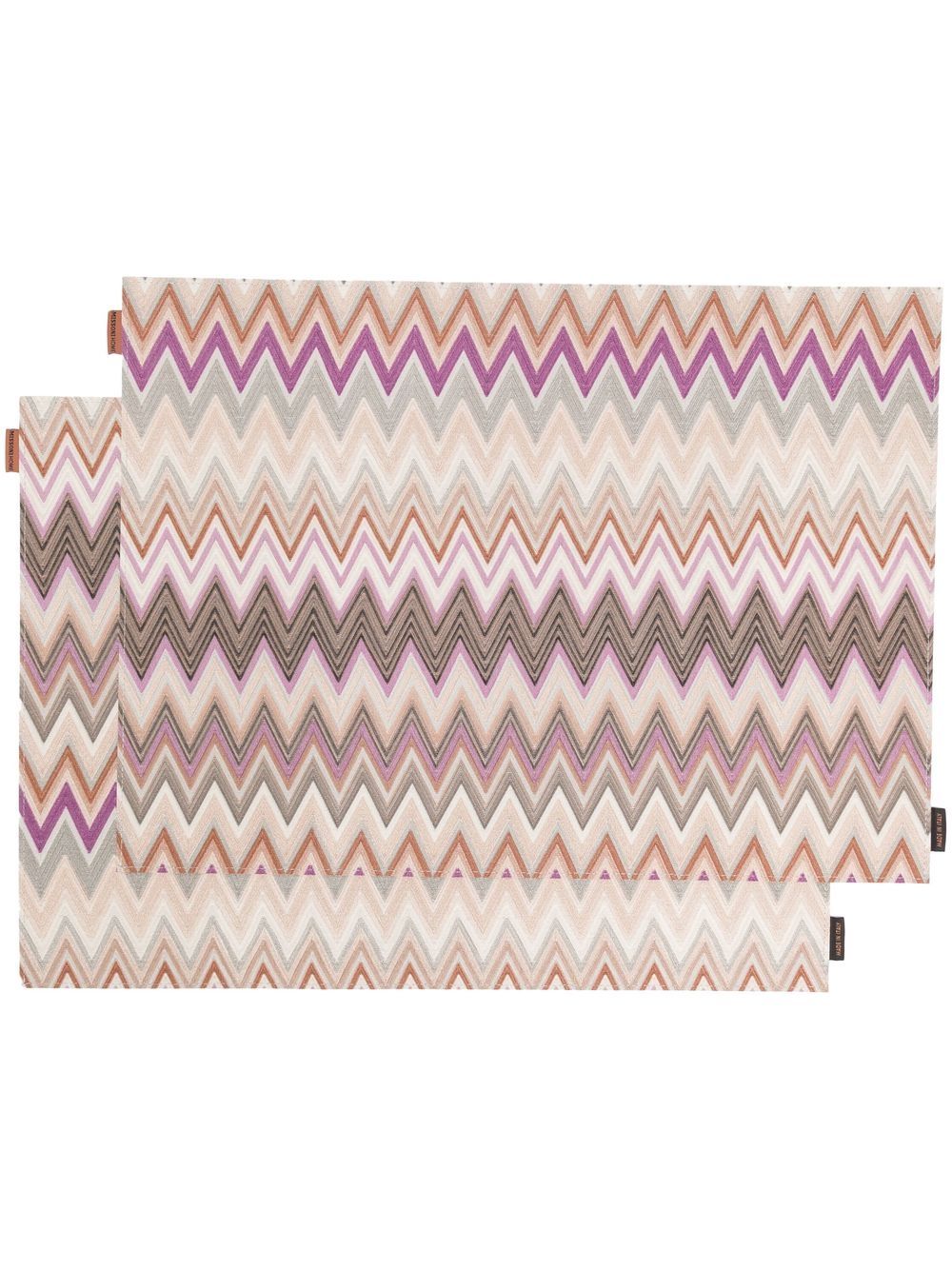 Missoni Home 图案餐垫（两件装） - 中性色
