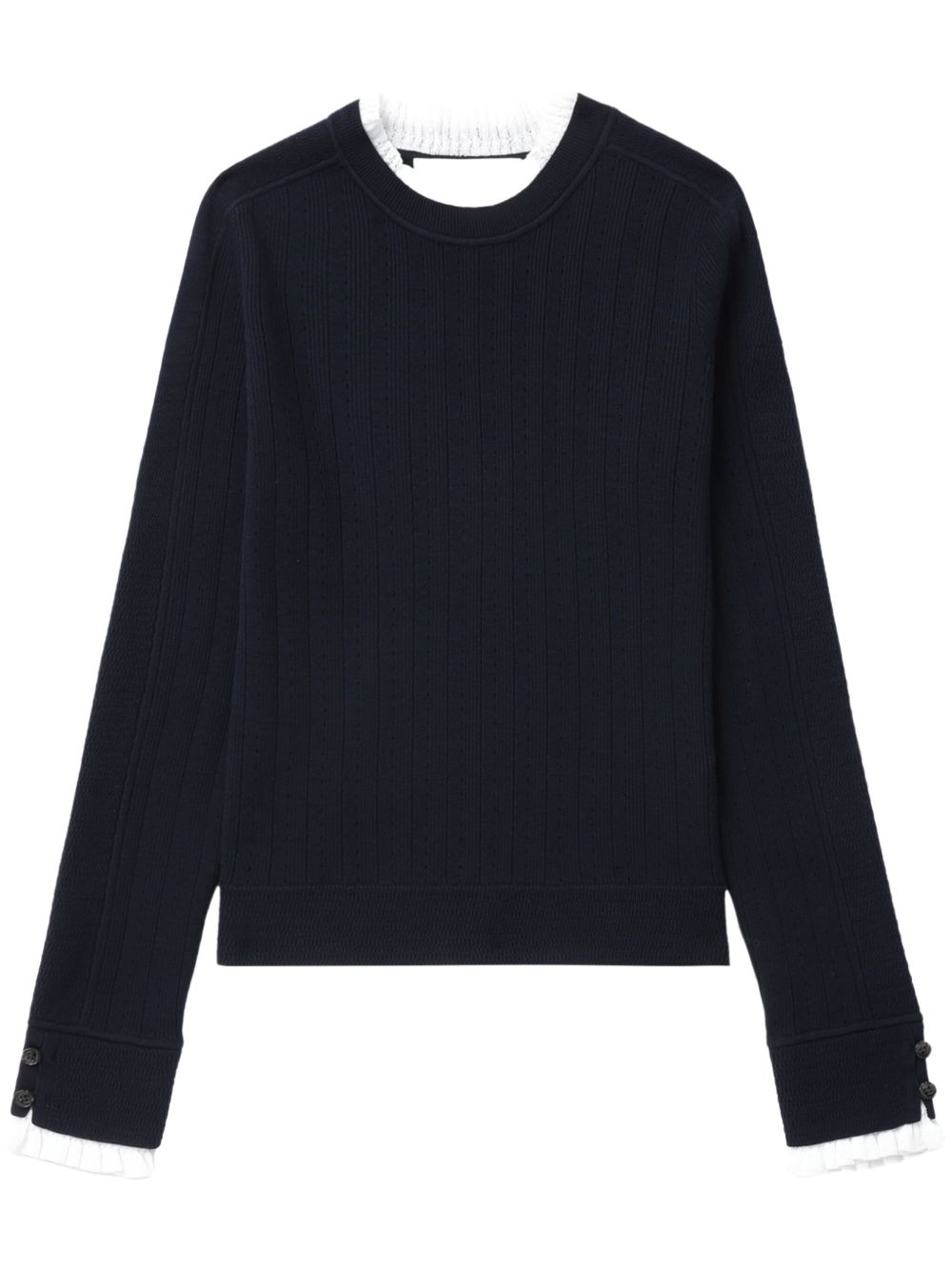 3.1 Phillip Lim Fluid 罗纹毛衣 - 蓝色