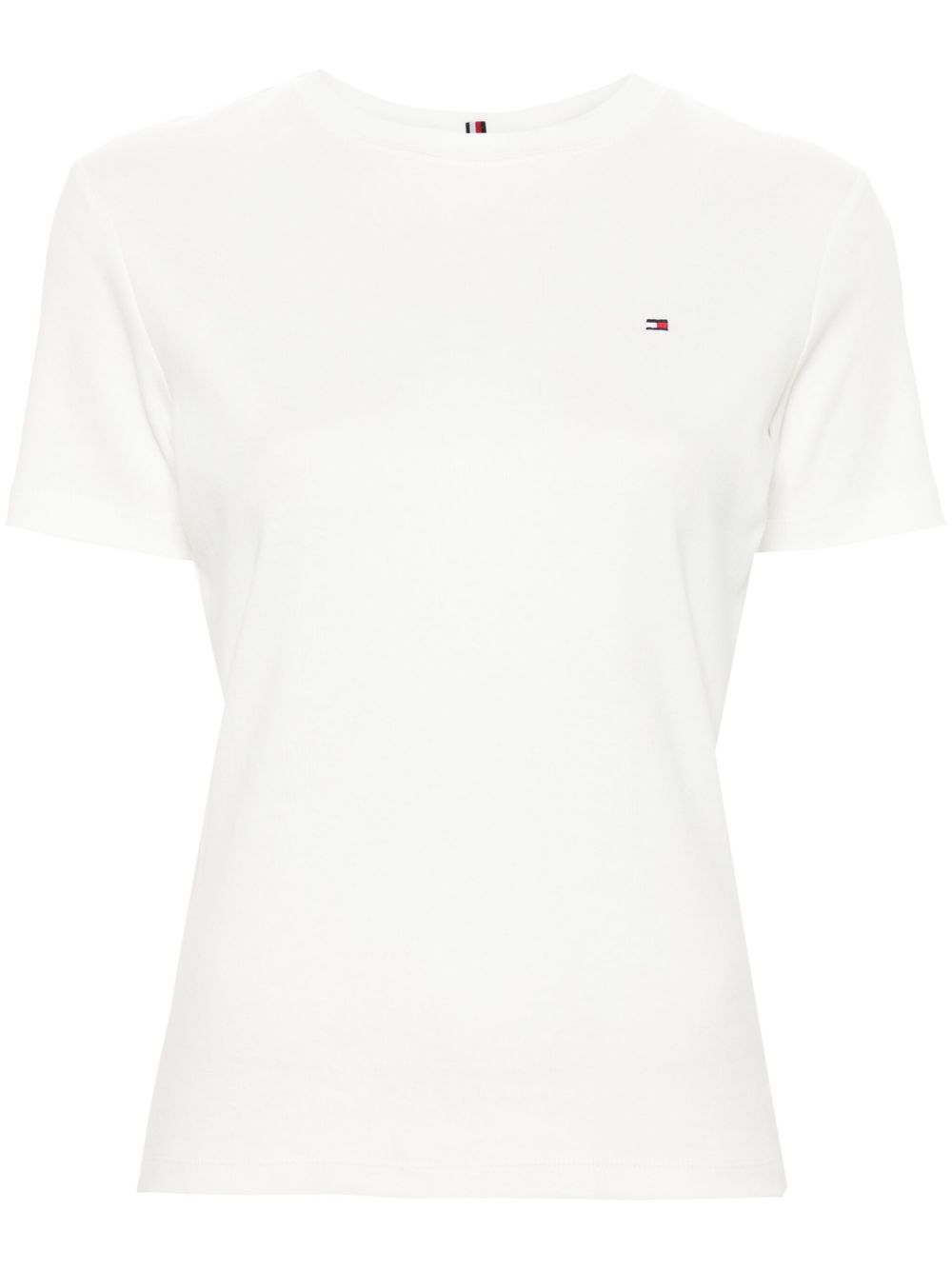 Tommy Hilfiger 旗帜刺绣T恤 - 白色