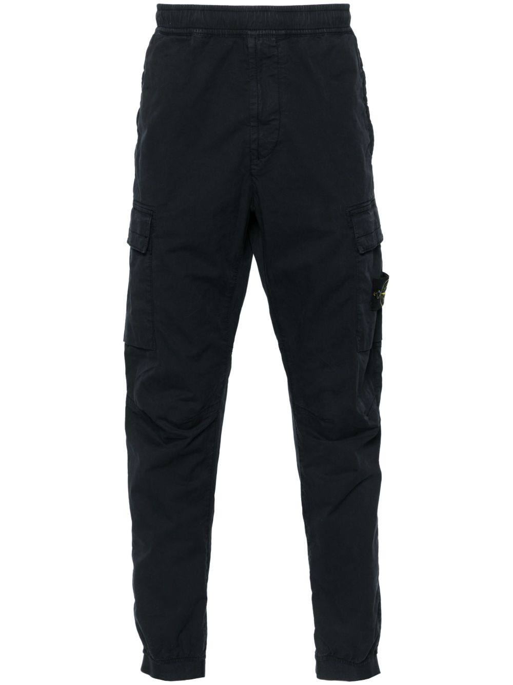 Stone Island 松紧裤腰锥形工装裤 - 蓝色