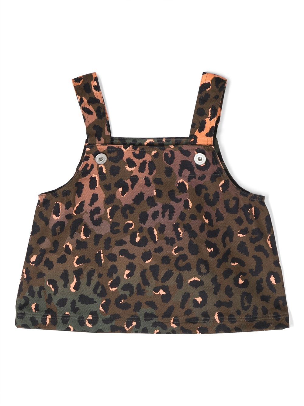 Marcelo Burlon County Of Milan Kids 动物纹无袖上衣 - 褐色