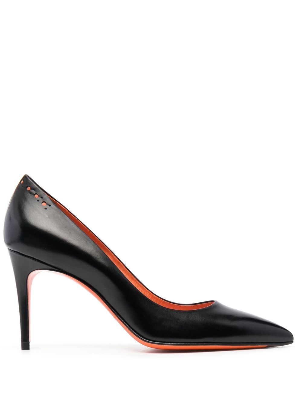 Santoni 皮质高跟鞋 - 黑色