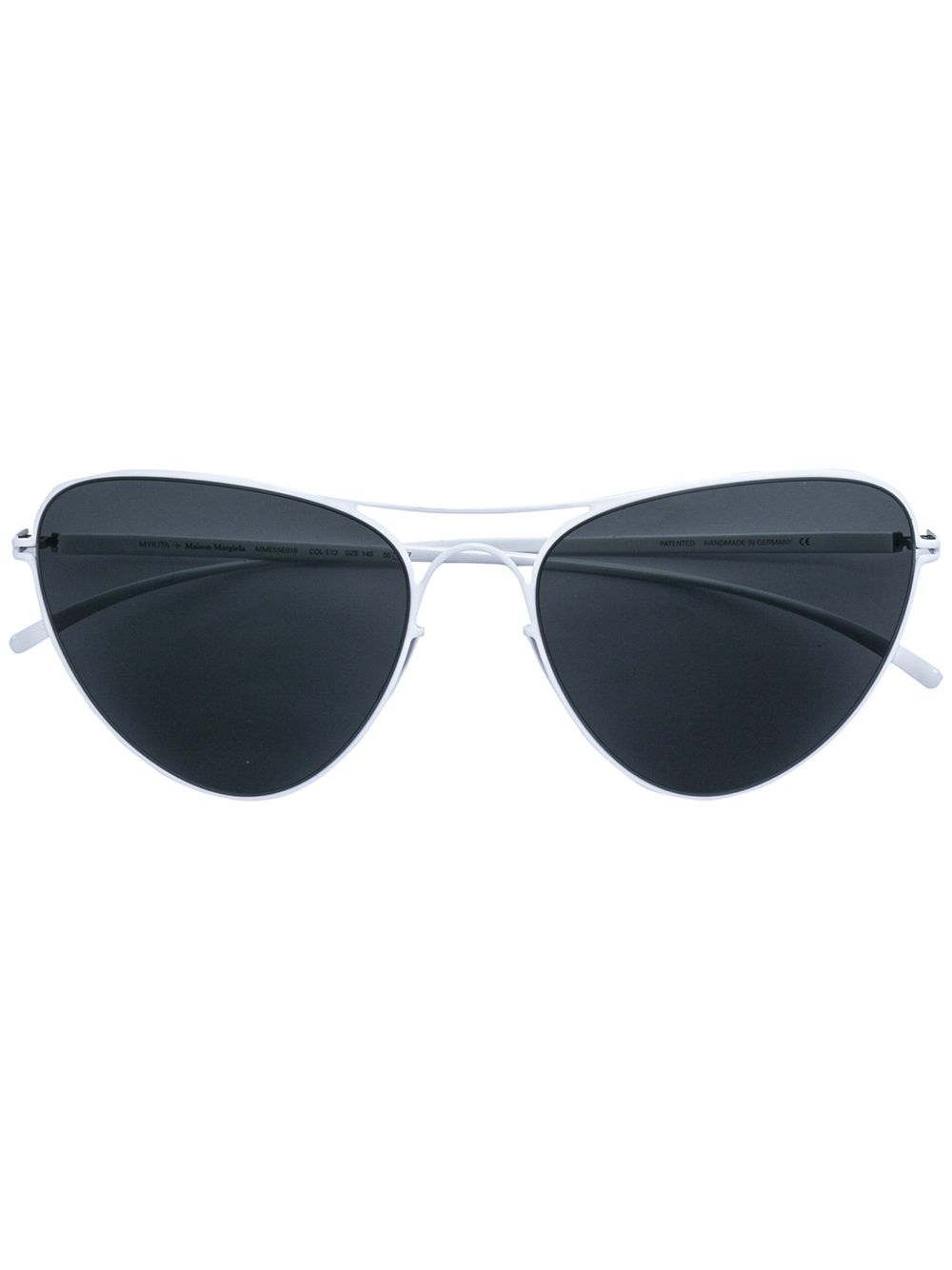 Mykita 飞行员太阳眼镜 - 白色