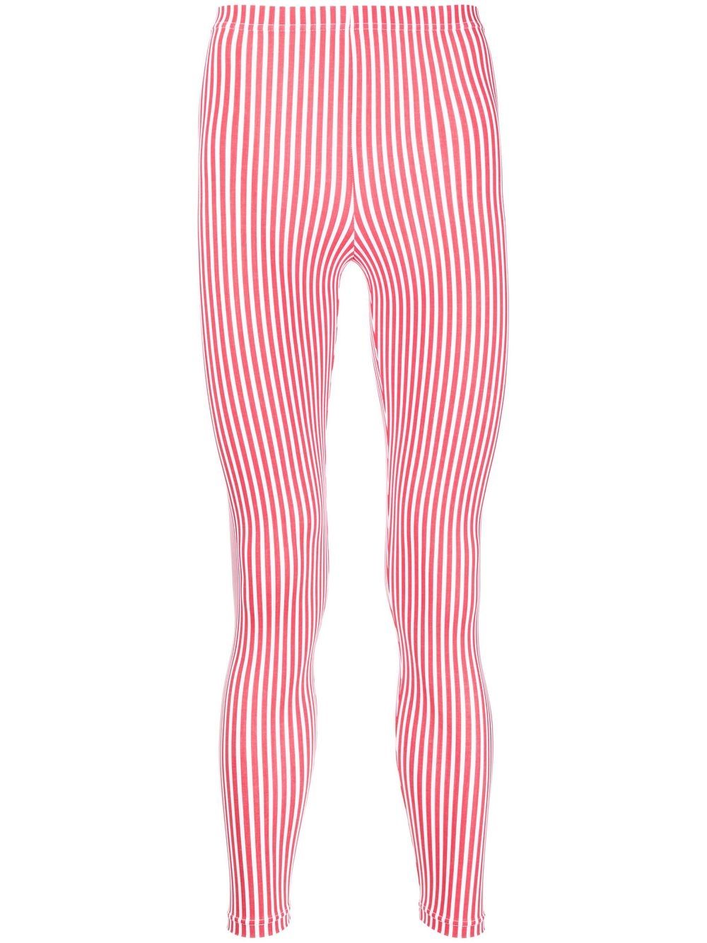 Comme des Garçons Homme Plus 直条纹打底裤 - 红色