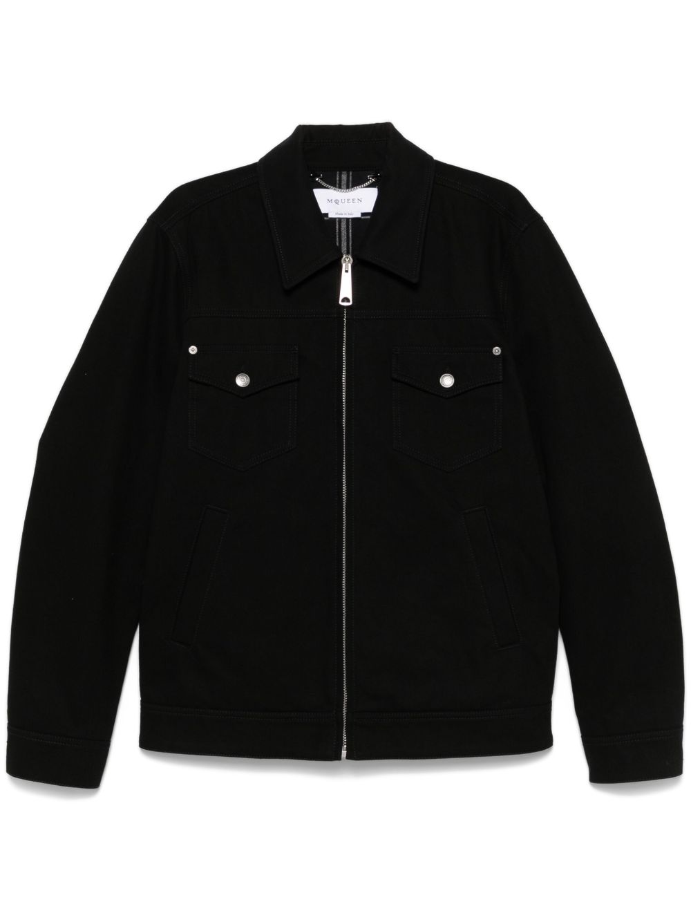 Alexander McQueen denim jacket - 黑色