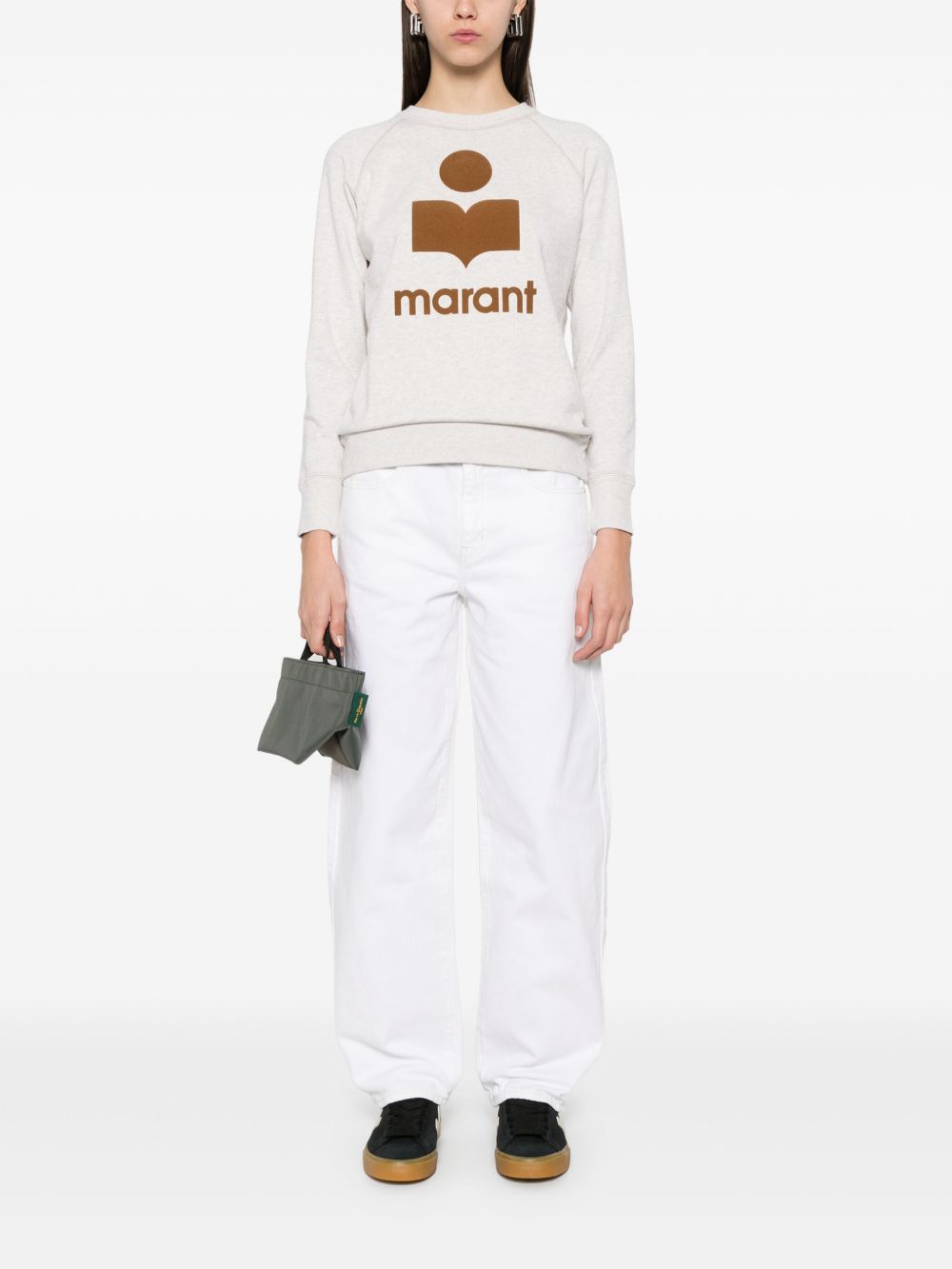 MARANT ÉTOILE 植绒logo卫衣 - 中性色