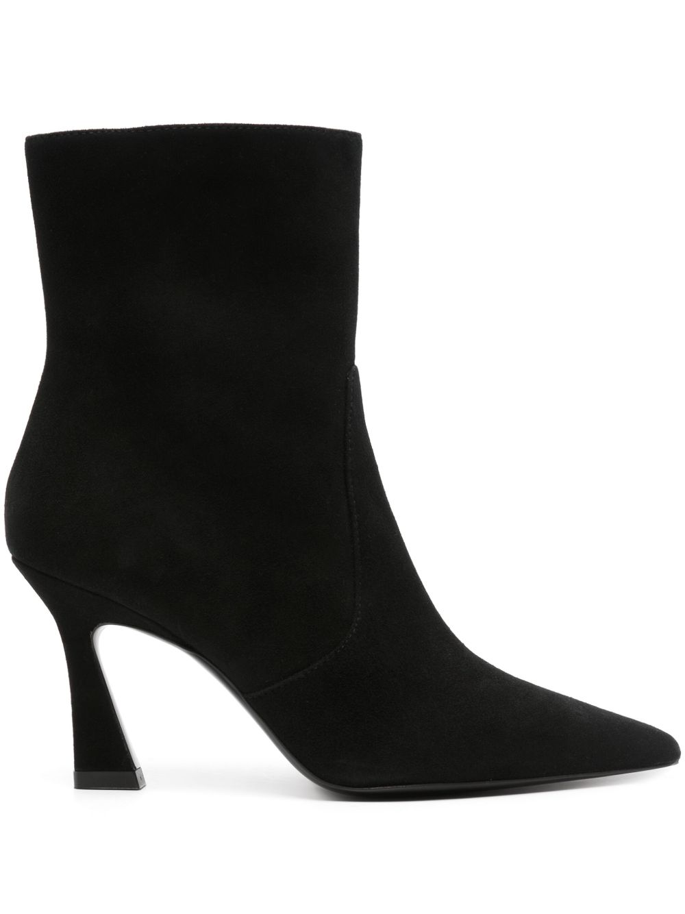 Stuart Weitzman Vinnie 高跟靴（8.5厘米） - 黑色