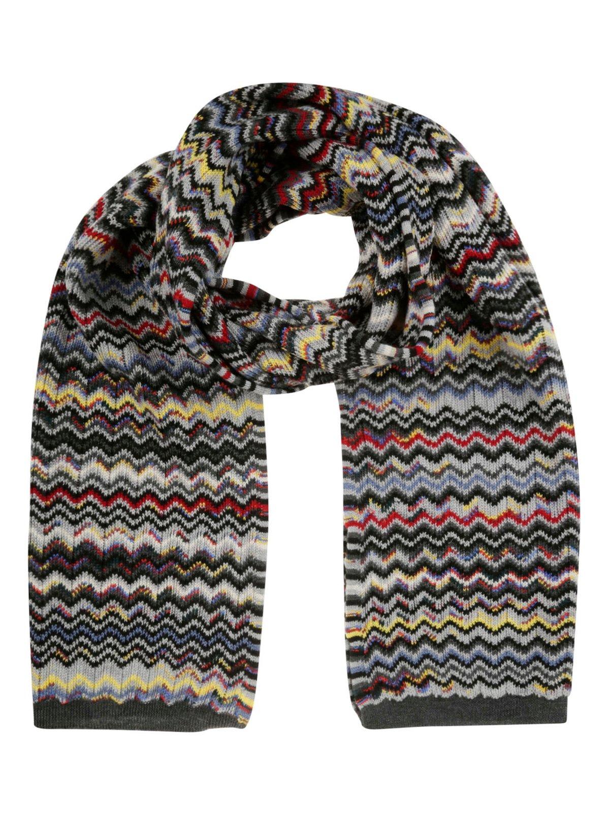 Missoni Chevron-knitted Wraparound Scarf