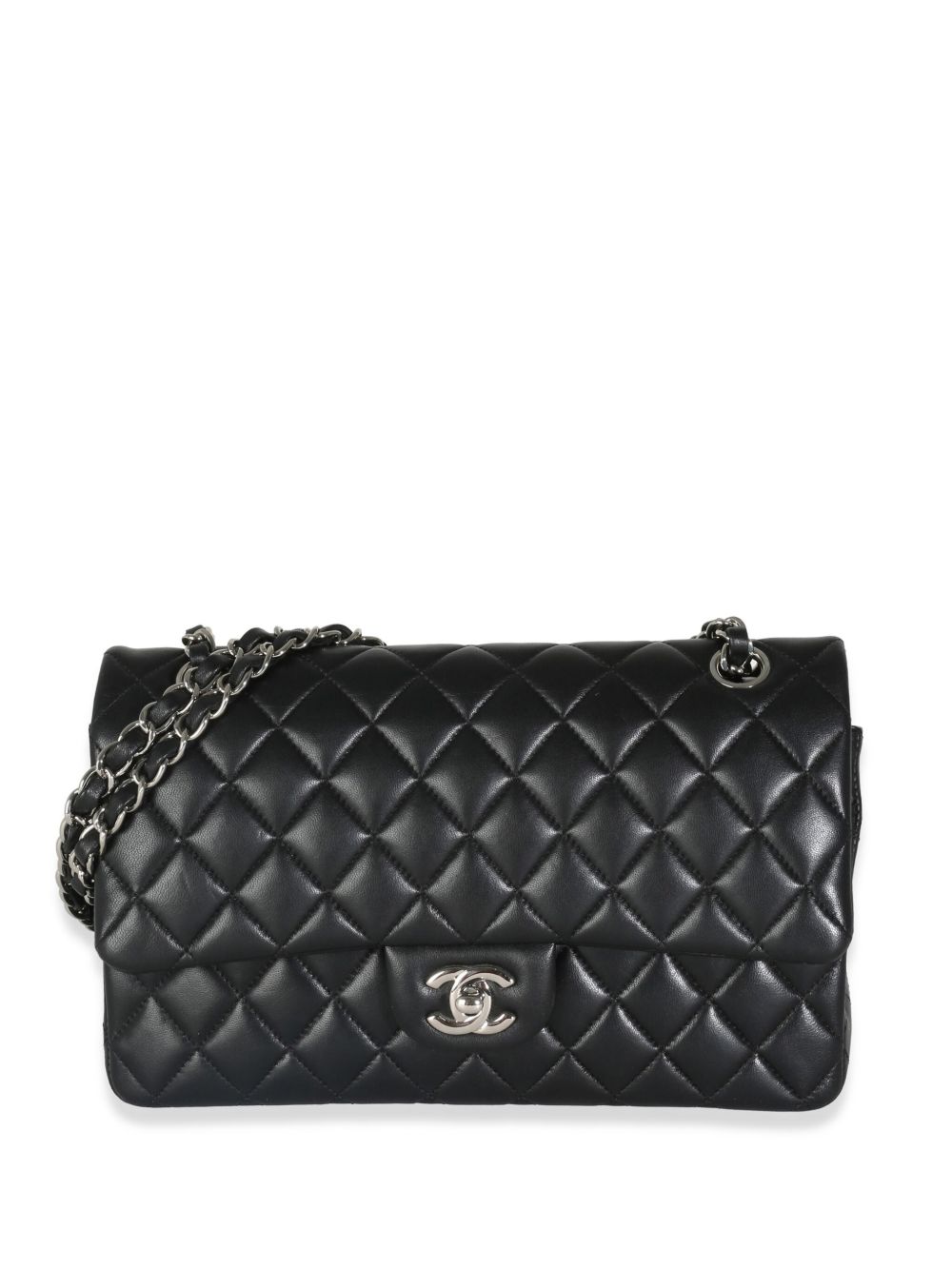 CHANEL Pre-Owned Double Flap 中号单肩包（2016-2017年典藏款） - 黑色
