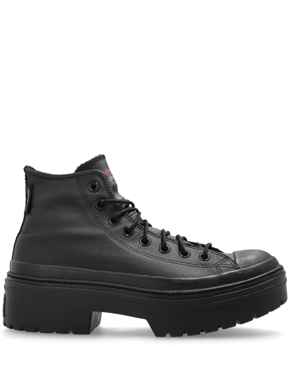 Converse 凸凹鞋跟厚底运动鞋 - 黑色