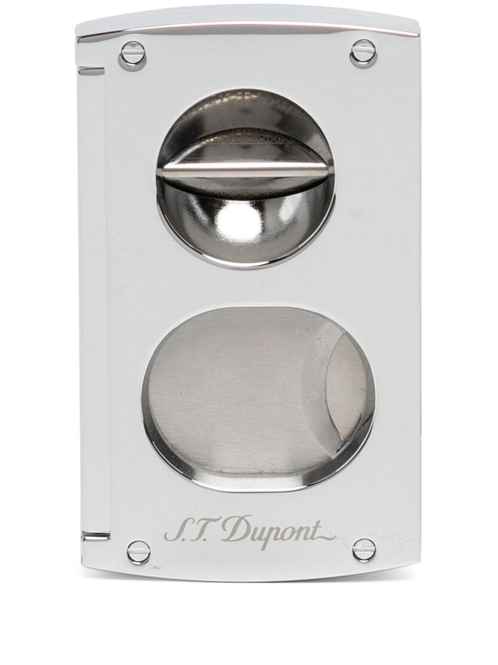 S.T. Dupont 双刀片雪茄切割器 - 银色