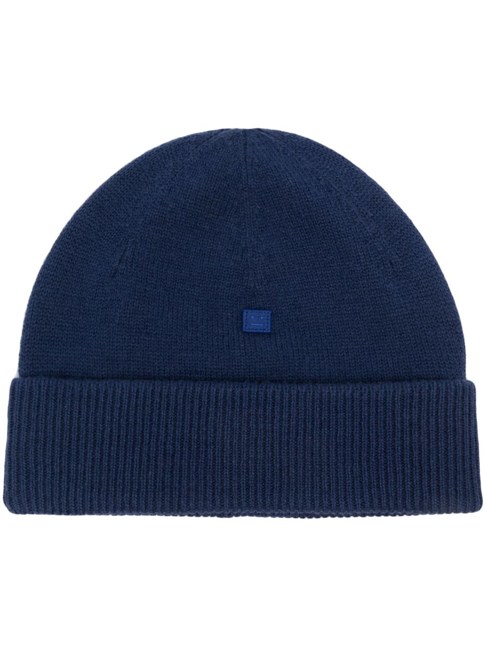 Acne Studios 帽檐上翻羊毛套头帽 - 蓝色