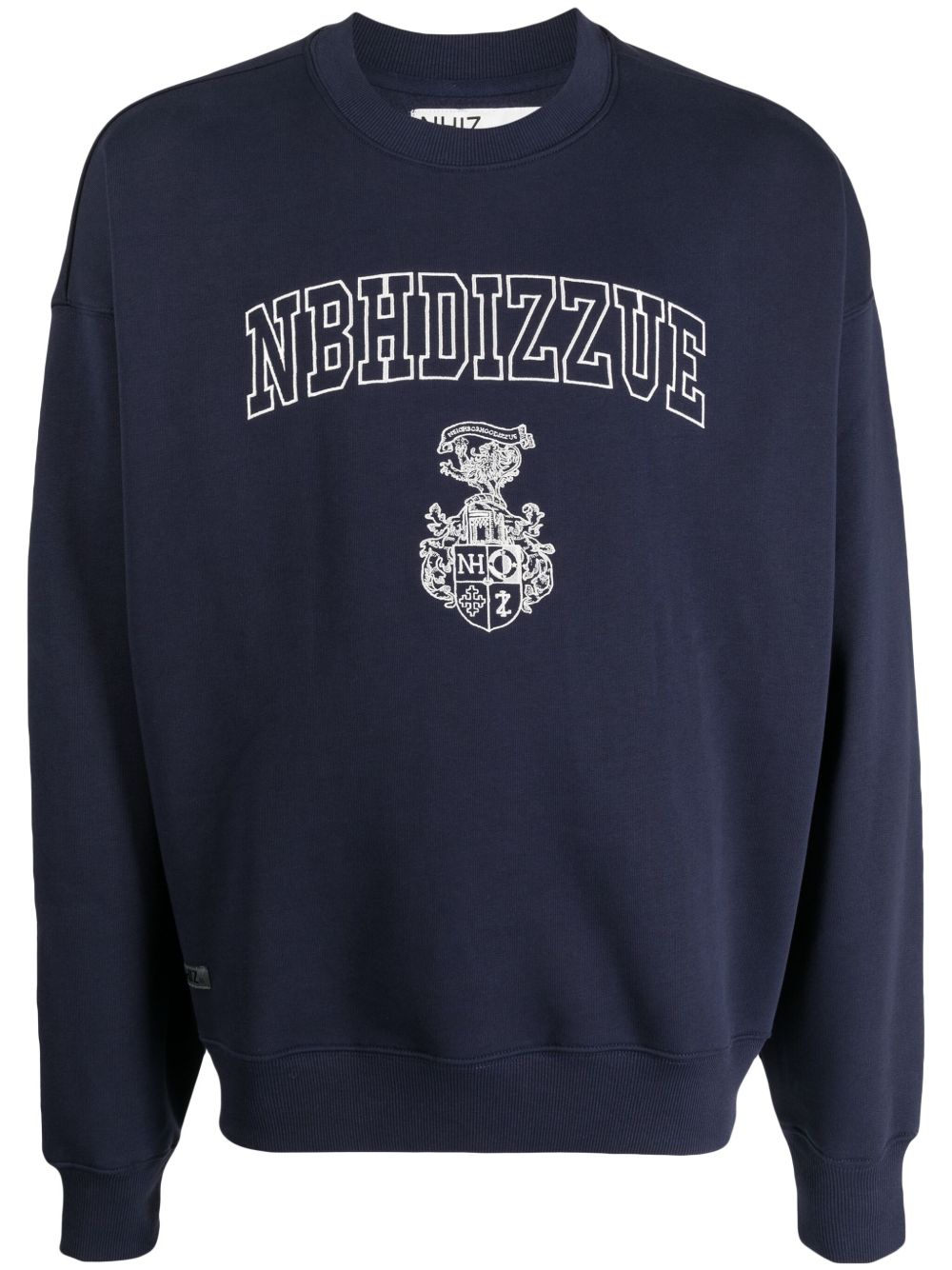 izzue x Neighborhood logo印花卫衣 - 蓝色