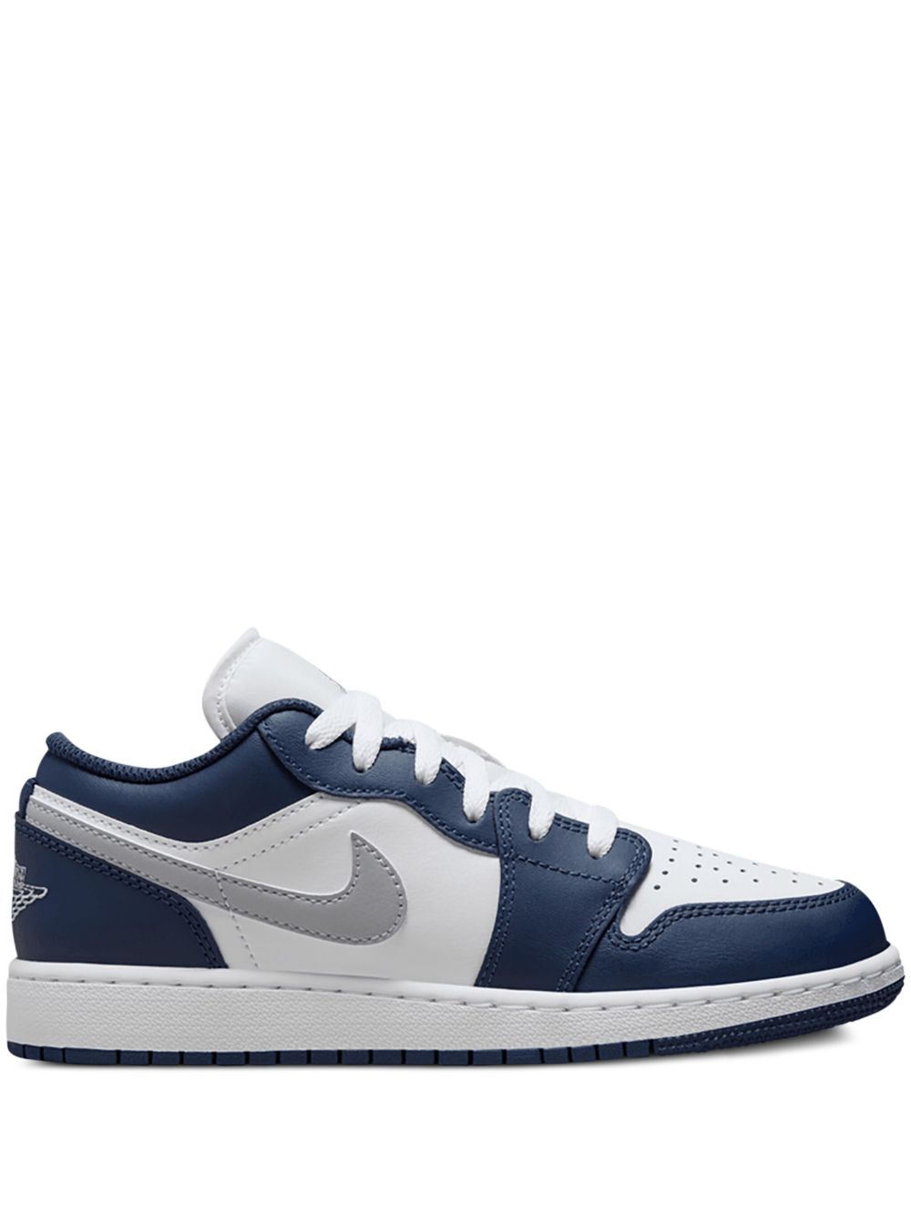 Jordan Air Jordan 1 Low White/Wolf Grey/Midnight Navy 运动鞋 - 白色