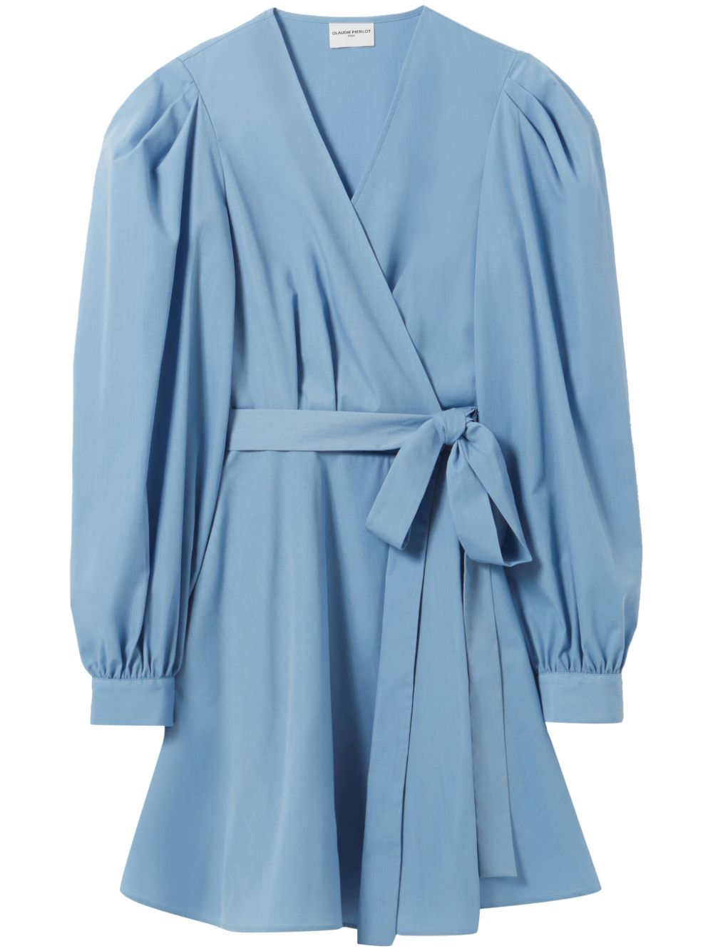 Claudie Pierlot 泡泡袖迷你连衣裙 - 蓝色