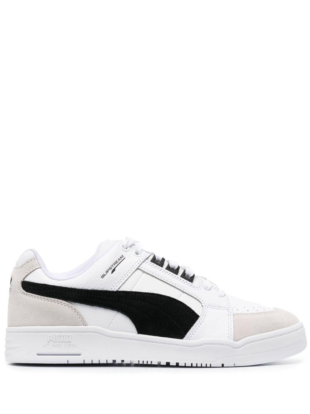 PUMA 拼接低帮运动鞋 - 白色