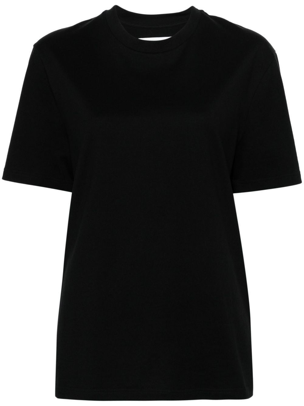 Jil Sander logo印花棉T恤 - 黑色