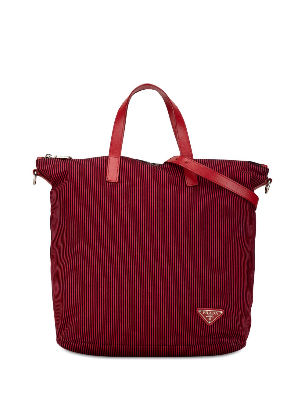 Prada Pre-Owned Tessuto Stampato 斜挎包（2013-2023年典藏款） - 红色