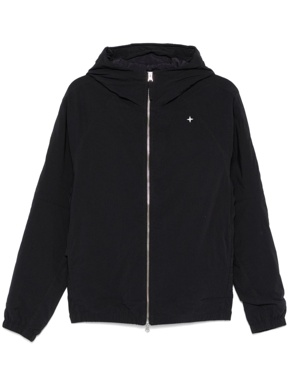 Stone Island logo刺绣夹克 - 蓝色