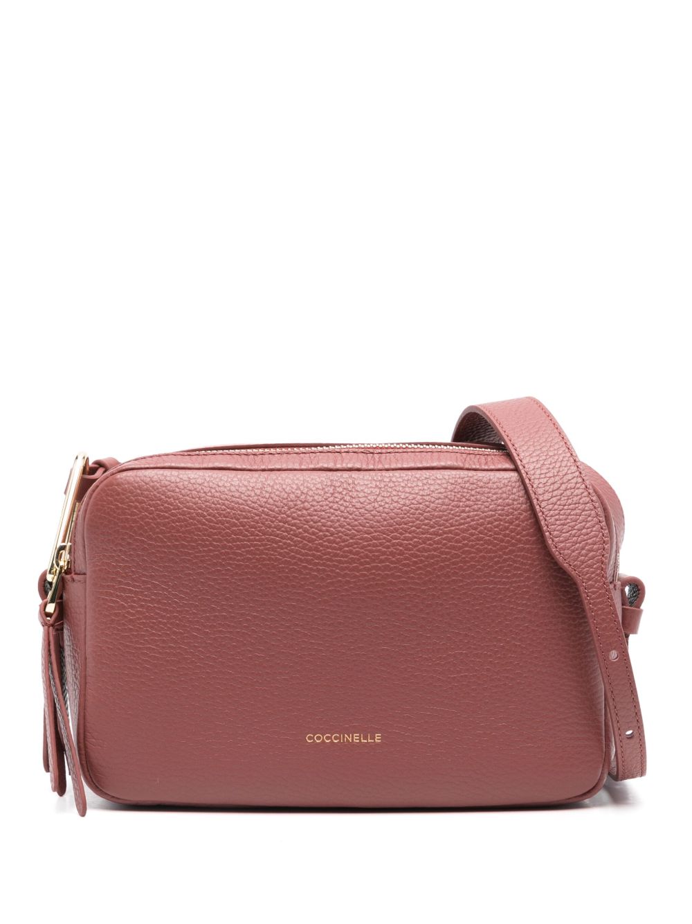 Coccinelle Malory 皮质小号单肩包 - 褐色