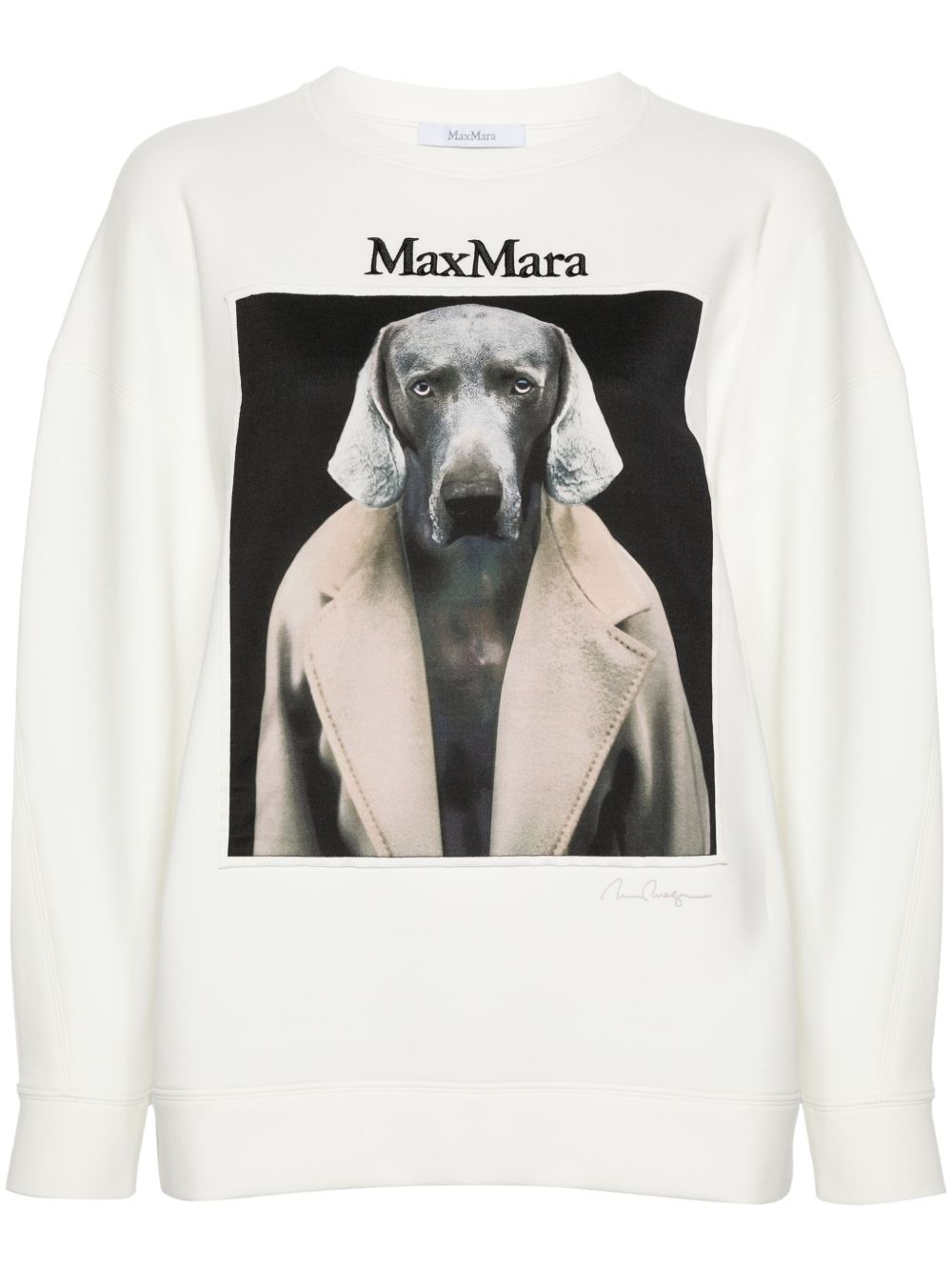 Max Mara x William Wegman Bacco 毛衣 - 白色