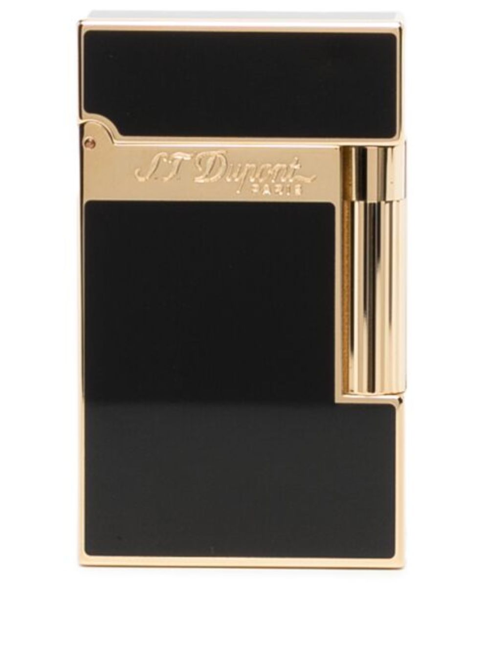 S.T. Dupont Ligne 2 雕刻logo打火机 - 黑色