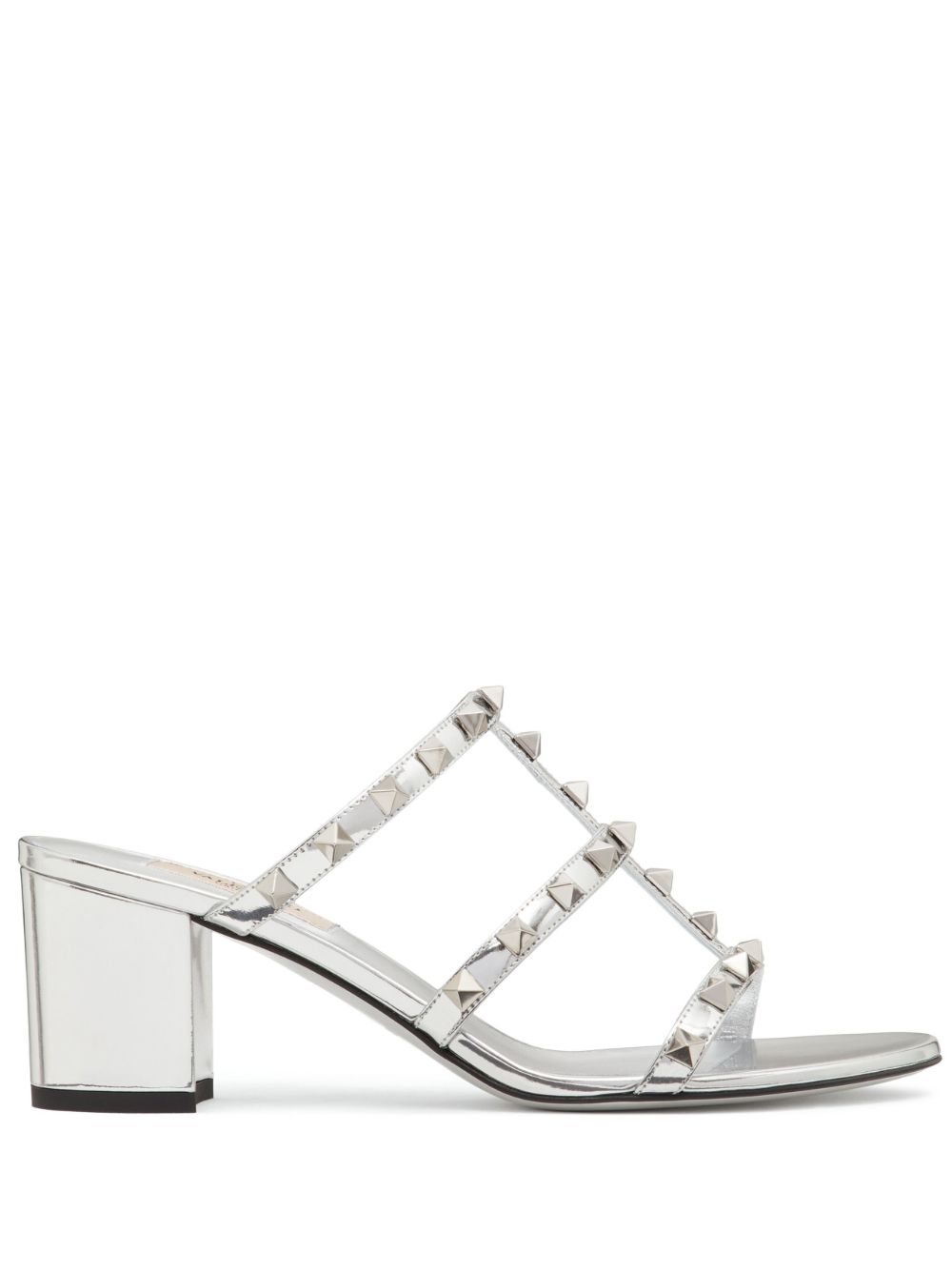 Valentino Garavani Rockstud 缀饰穆勒鞋 - 银色