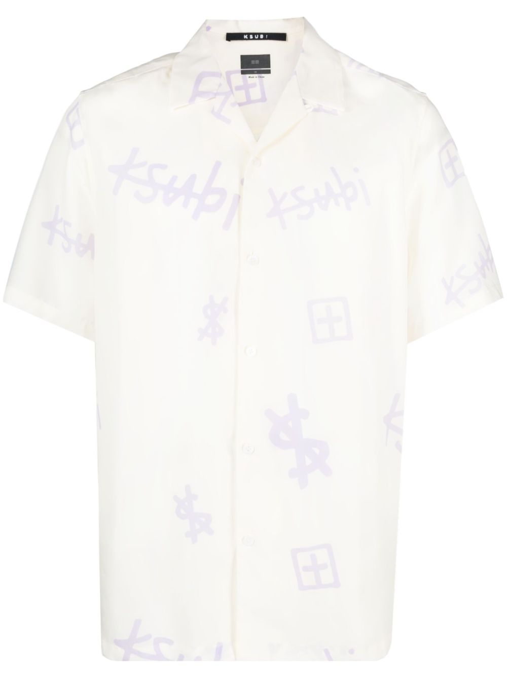 Ksubi Kash Box Resort 印花衬衫 - 白色