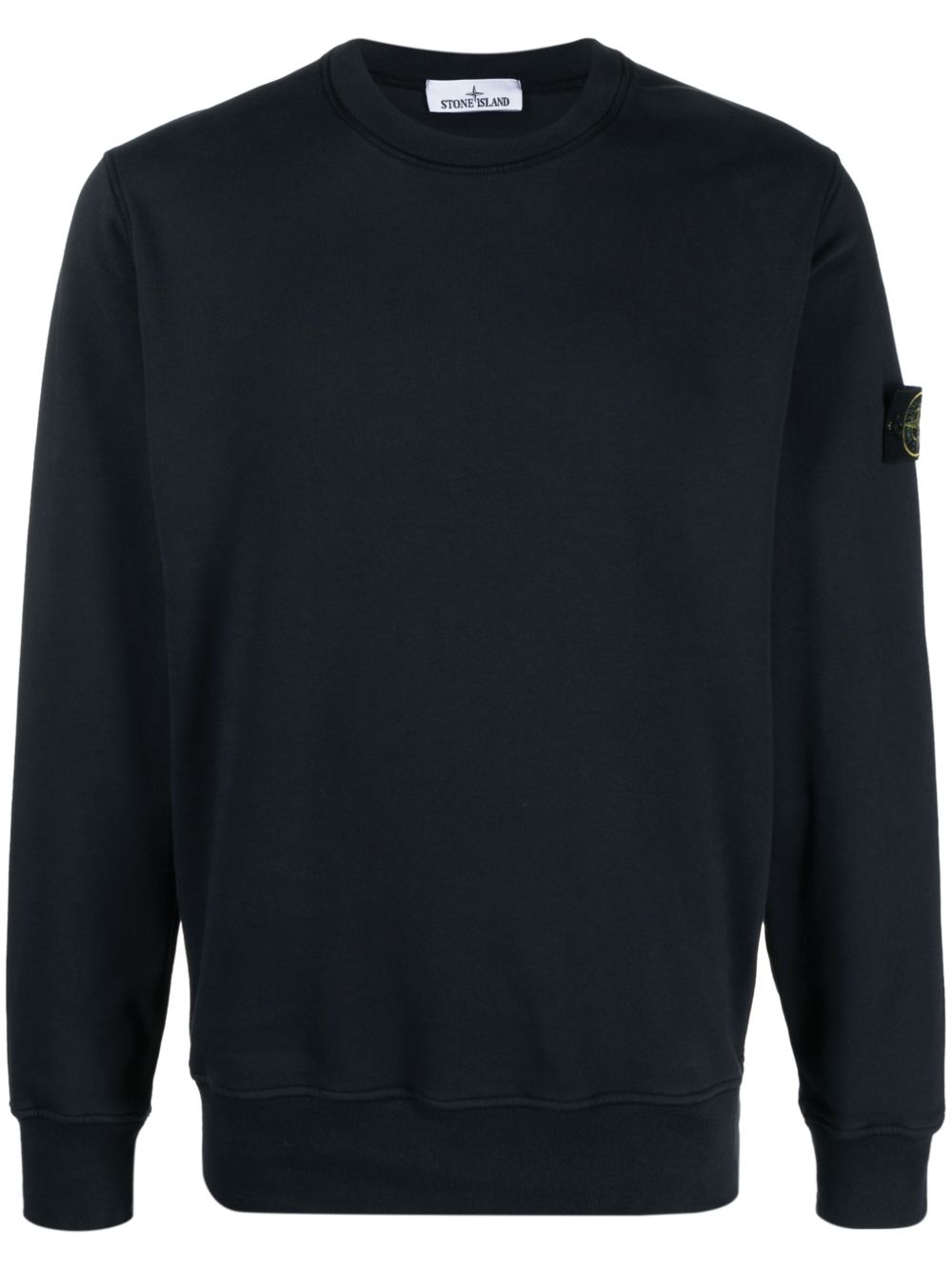 Stone Island 罗盘徽章棉卫衣 - 蓝色