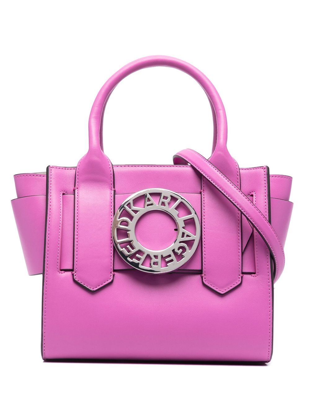 Karl Lagerfeld K/Disk 小号手提包 - 粉色