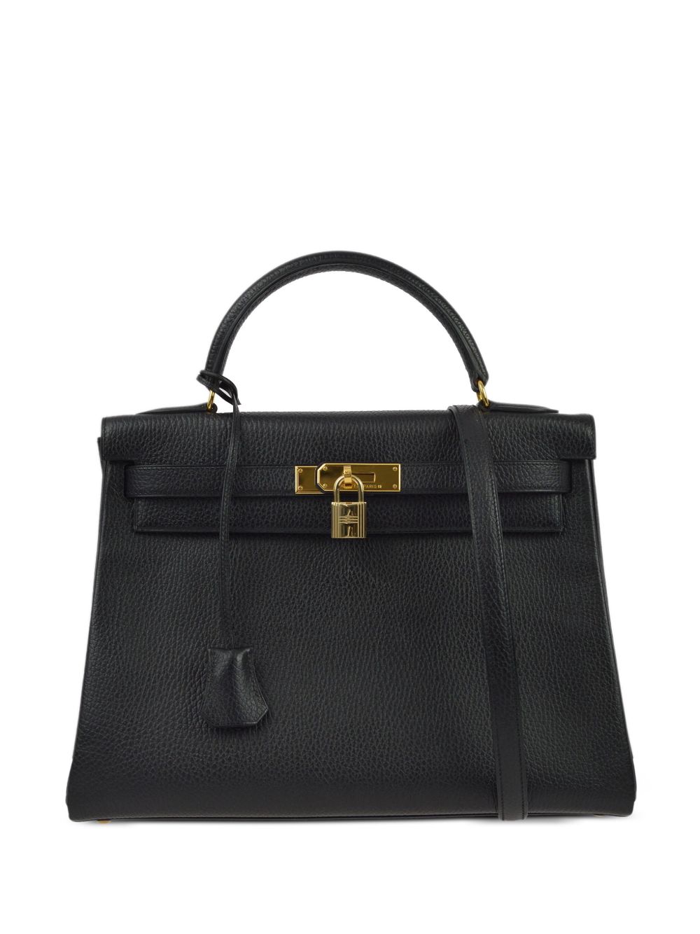 Hermès Pre-Owned Kelly 32 两用手提包（1997年典藏款） - 黑色
