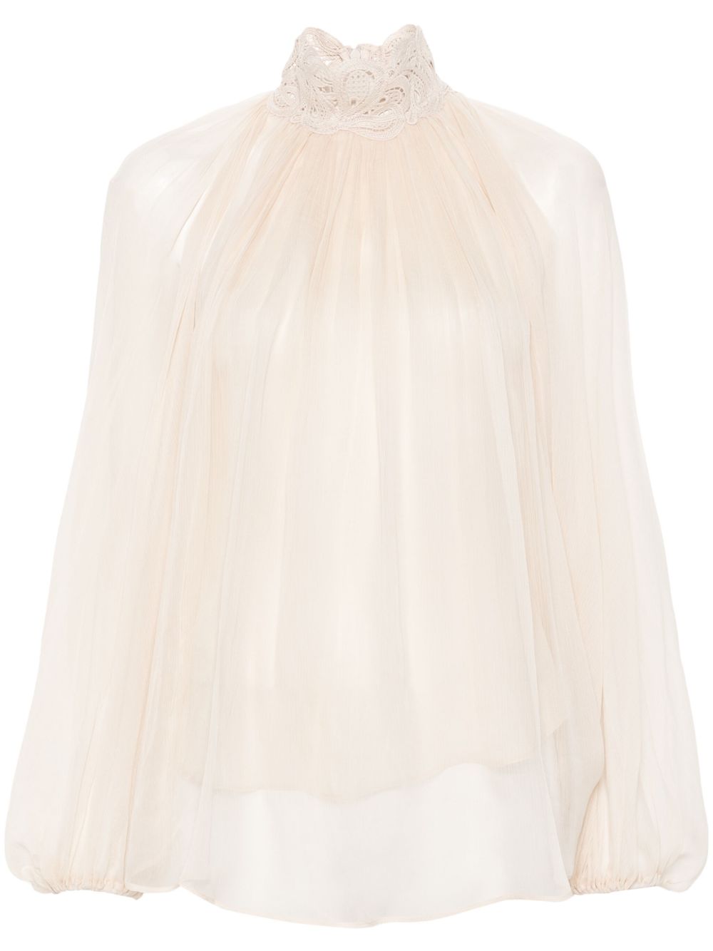 ZIMMERMANN Illustration Lace Edge 罩衫 - 中性色