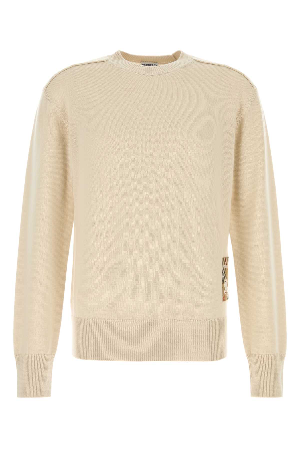 Burberry沙色羊毛毛衣
