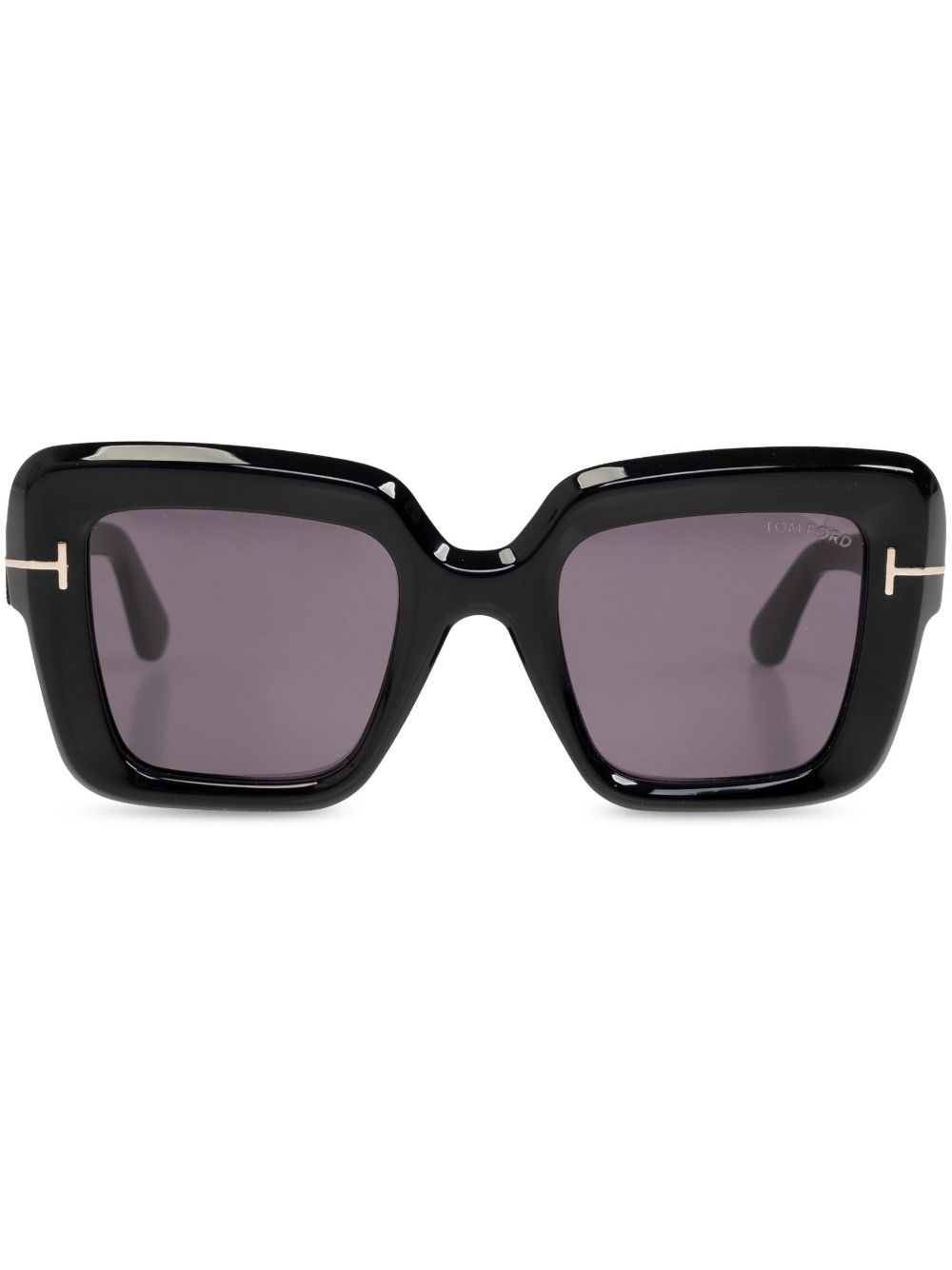 TOM FORD Eyewear 有色镜片方框太阳眼镜 - 黑色