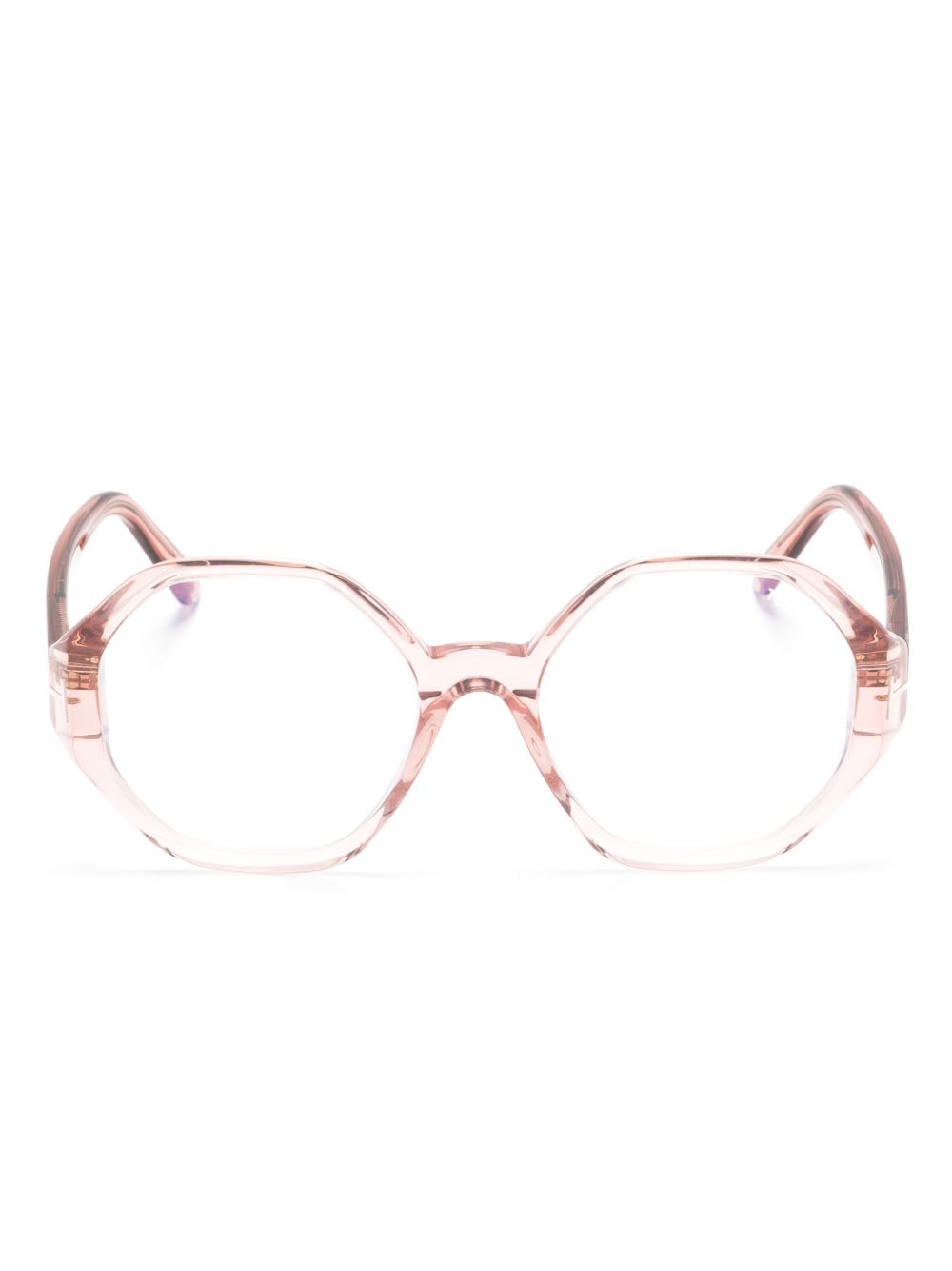 TOM FORD Eyewear TF5967B 几何镜框眼镜 - 粉色