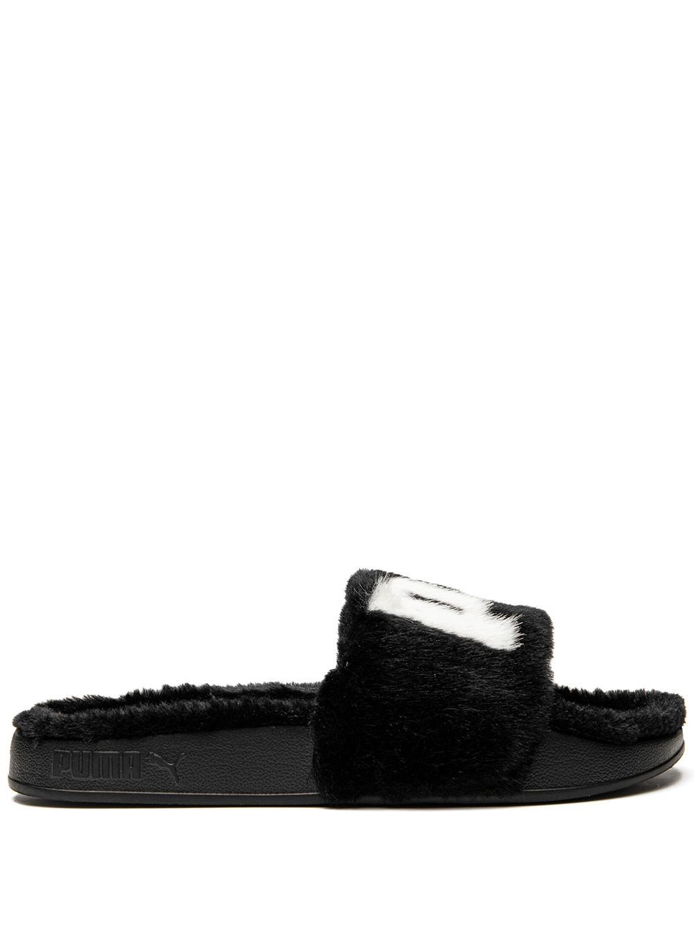 PUMA Leadcat 2.0 Fuzz 拖鞋 - 黑色