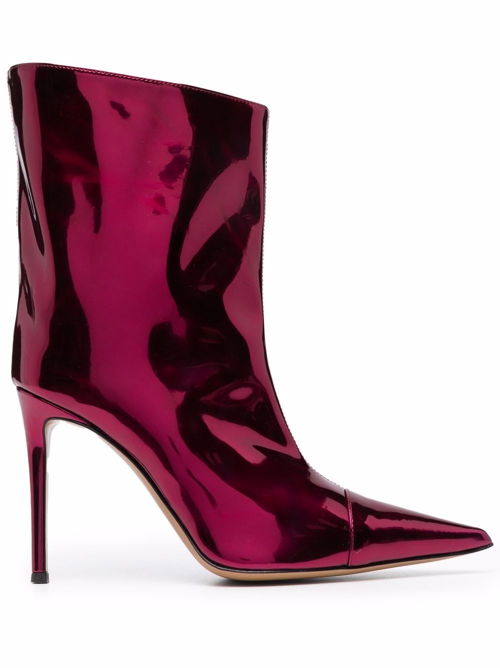 Alexandre Vauthier 尖头及踝靴 - 粉色