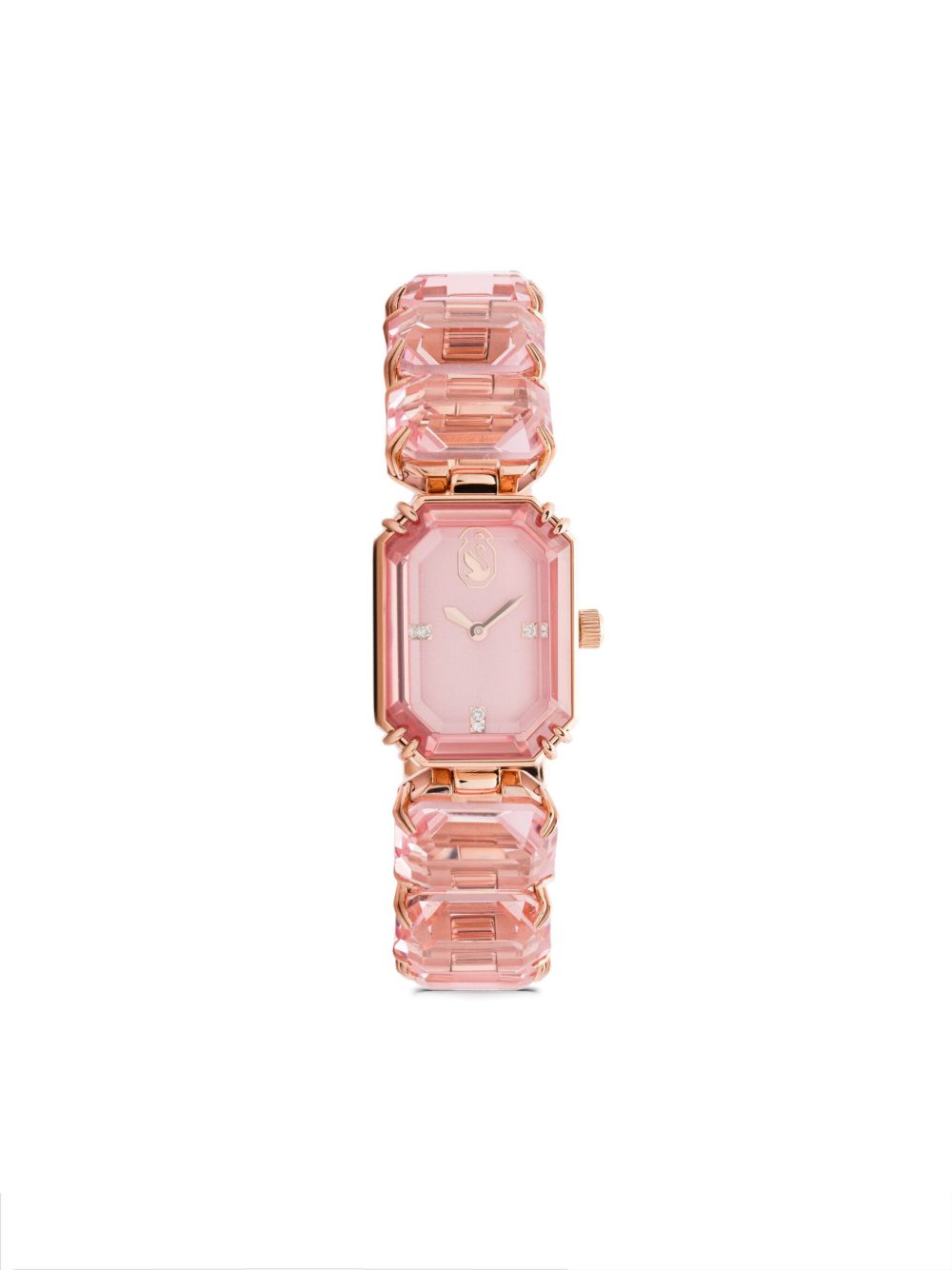 Swarovski Octagon Crystal 23毫米腕表 - 粉色
