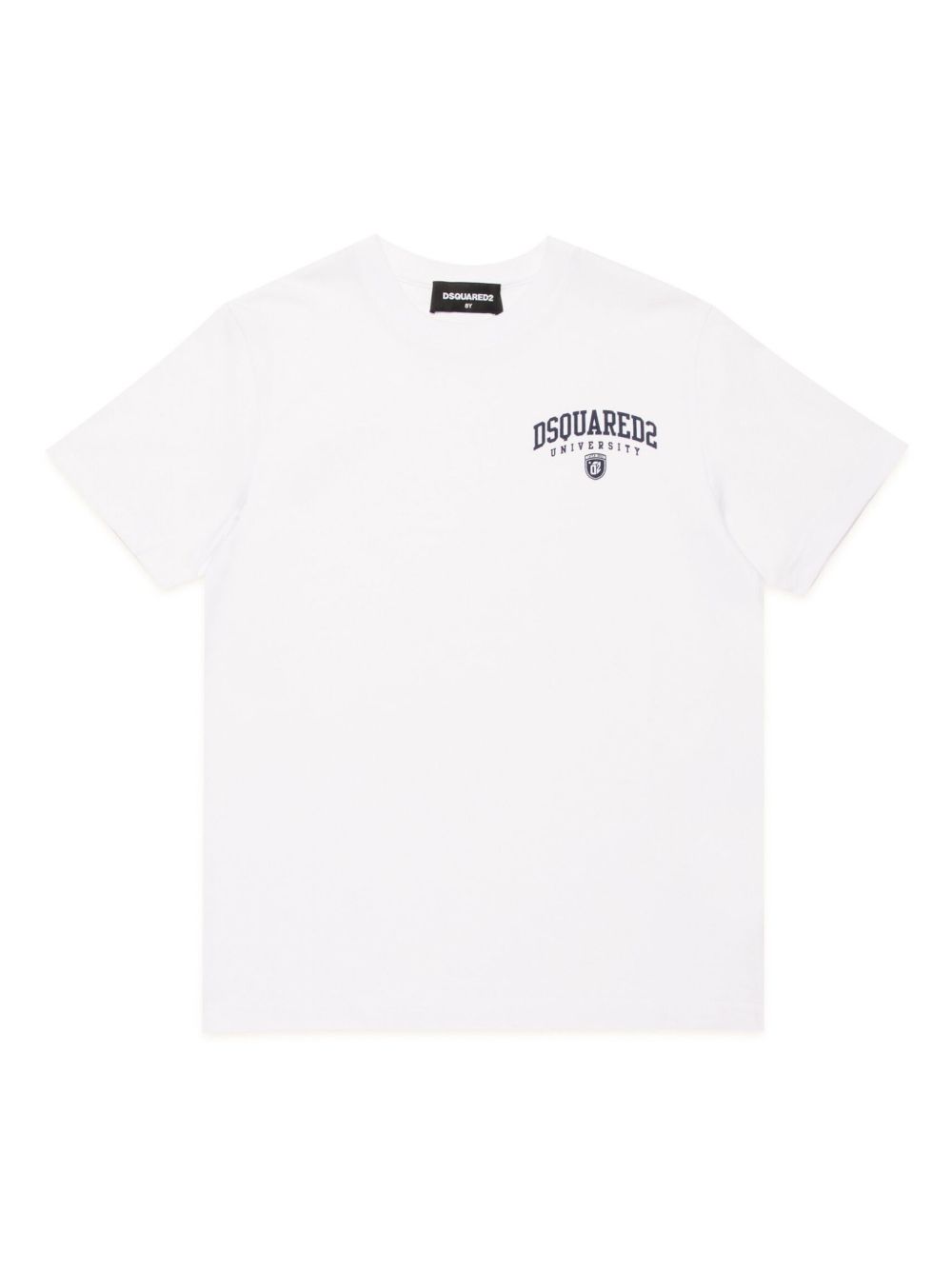 DSQUARED2 KIDS logo印花棉T恤 - 白色