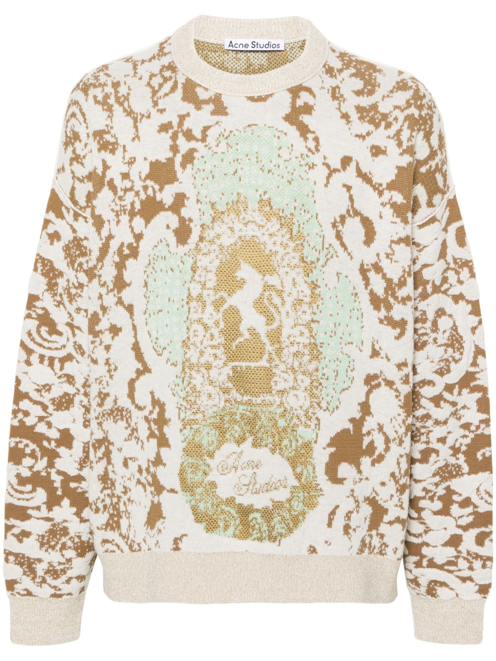 Acne Studios 嵌花针织毛衣 - 中性色
