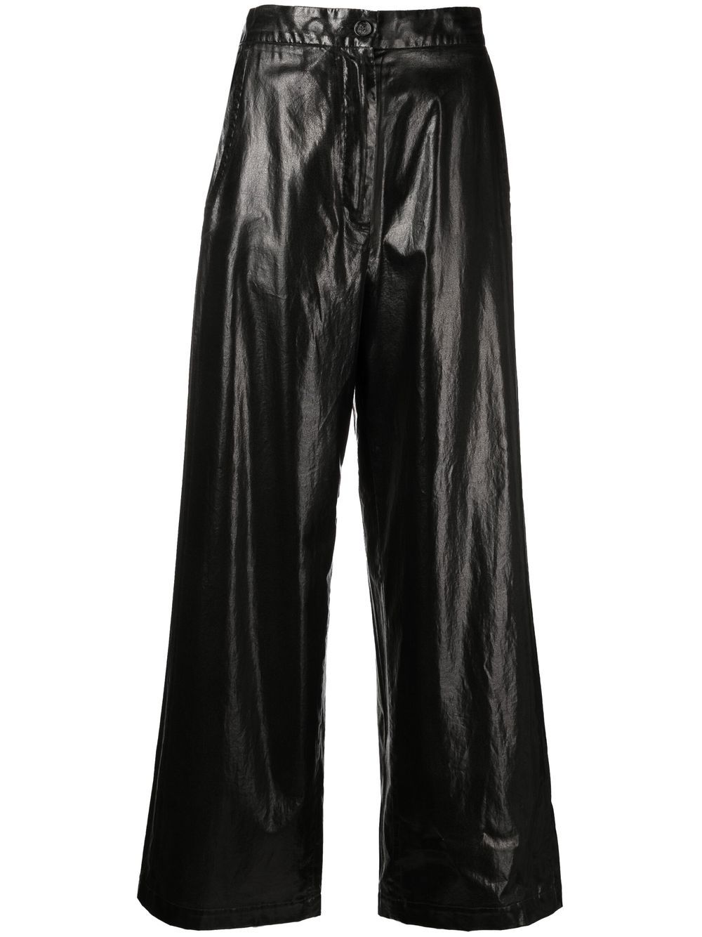 MM6 Maison Margiela 马丁·马吉拉时装屋 高腰阔腿裤 - 黑色