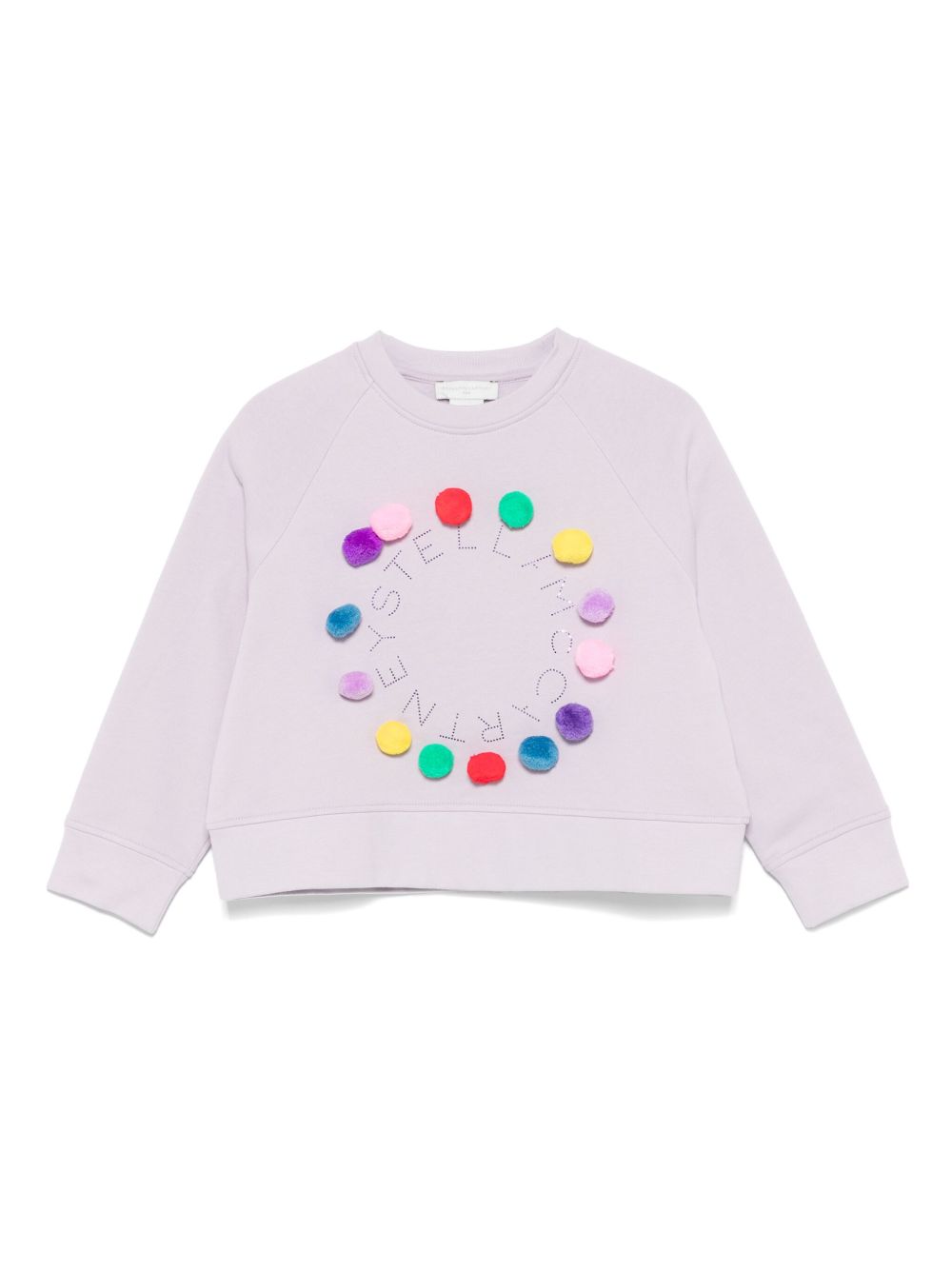 Stella McCartney Kids 绒球细节卫衣 - 紫色