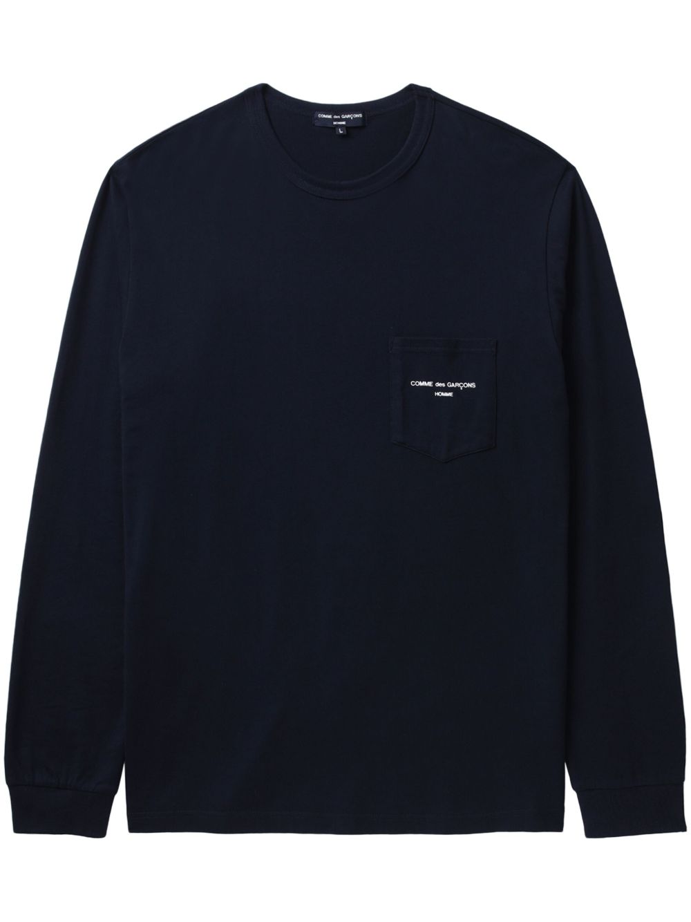 Comme des Garçons Homme logo印花棉卫衣 - 蓝色