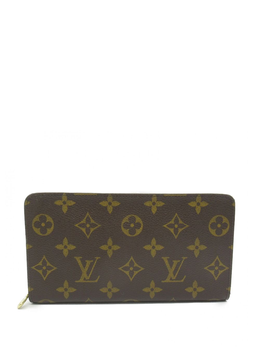 Louis Vuitton Pre-Owned 经典印花长款钱包（2003年典藏款） - 褐色